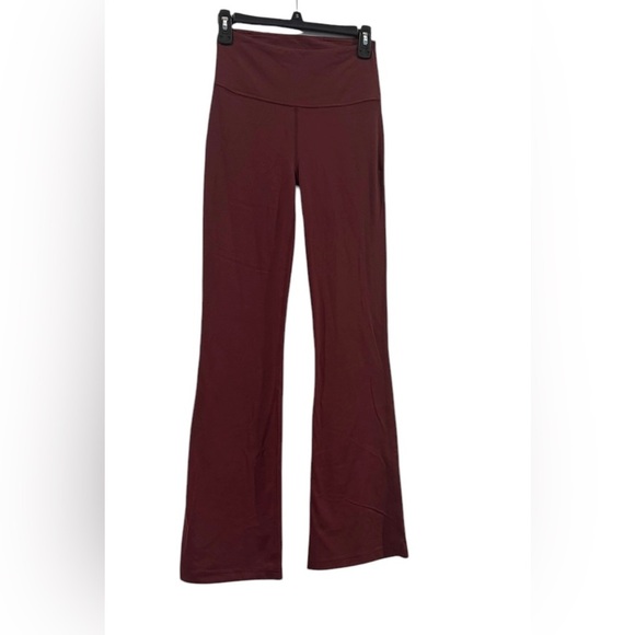 lululemon athletica Pants - Women's Lululemon Groove Nulu Super High Rise Maroon Flared Leggings: Size 6
